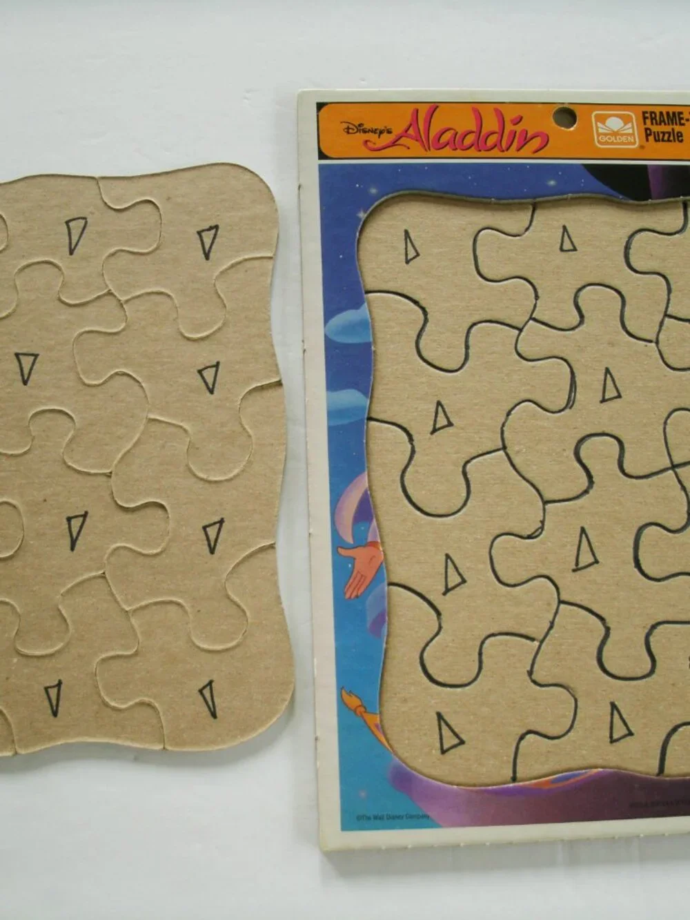 Vintage 90s Disney's Aladdin Kids Puzzle